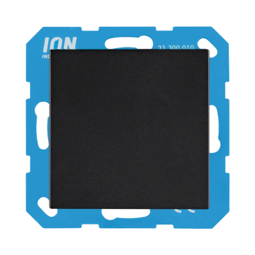 ION industries blindplaat - V1/J1 mat zwart (21.300.016)