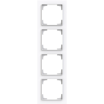 ABB Busch-Jaeger afdekraam 4-voudig - Art Linear studiowit (1724-44G)
