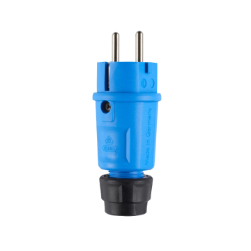 ABL Connectivity schuko stekker van elamide IP54 - blauw (100000066)