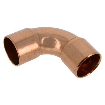 Bonfix bocht 90° soldeerfitting roodkoper capillair 22mm (91054)