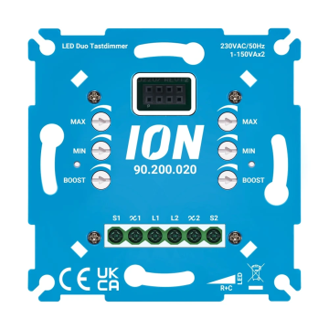 ION industries LED duo tastdimmer 2x0.3-200W (90.200.020)