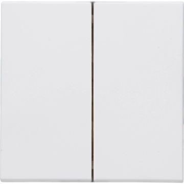 Kopp dubbele bedieningswip voor dubbele impulsschakelaar, wissel/wissel- en serieschakelaar - HK07 arctic wit (490313004)