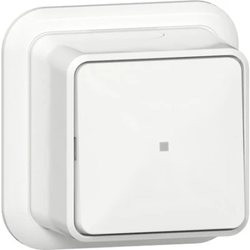 Gira wipcontroleschakelaar uit-wis + K/P opbouw - zuiver wit (311611)