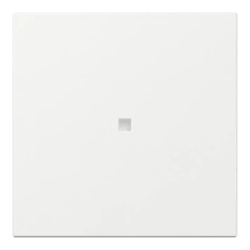 Gira system 55 rechtstaande wip voor wipdrukcontact en tastschakelaar met controlevenster - zuiver wit glanzend (349003)