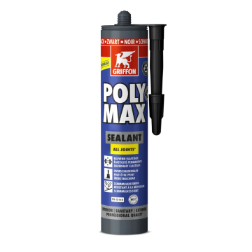GRIFFON Polymax Sealant afdichtingskit alles-in-een SMP technologie koker 280ml - zwart (7004897)