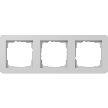 Gira E1 afdekraam 3-voudig - grijs mat (0213154)