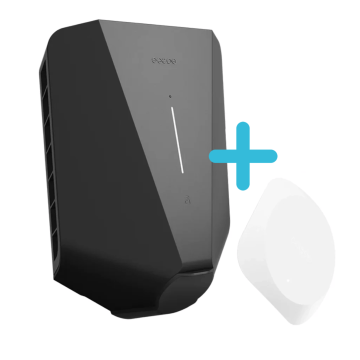Easee Charge Up laadpaal 3,7 - 22kW type 2 met equalizer tbv loadbalancing - zwart