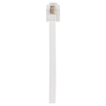 Q-link Telefoonkabel RJ11 4x0.5 mm wit - 5 meter (00.153.22)