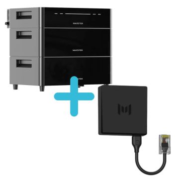 Venus D omvormer + 2x Venus D batterij 4,72kWh + P1 meter (2 batterijen)