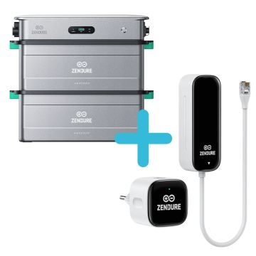 Solarflow omvormer + 2x Solarflow batterij 5,76kWh + P1 meter  (2 batterijen)