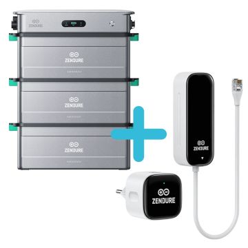 Solarflow omvormer + 3x Solarflow batterij 8,64kWh + P1 meter  (3 batterijen)