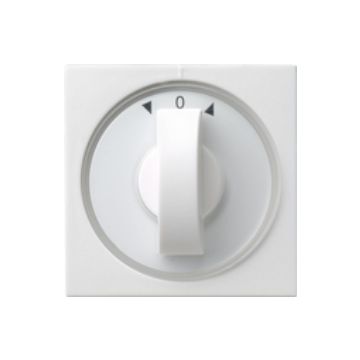 Gira draaiknop jaloezieschakelaar - systeem 55 zuiver wit glanzend (50450)