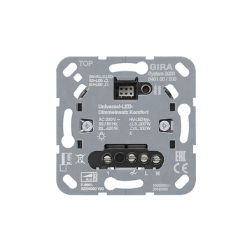 Gira Systeem 3000 universele LED drukdimmer komfort (540100)