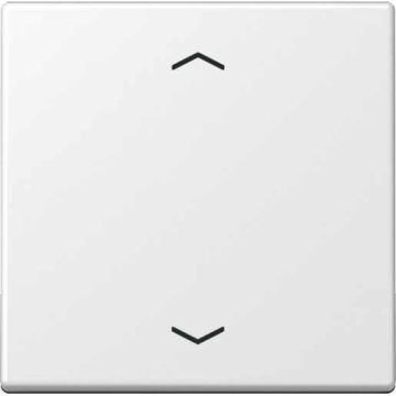 JUNG A500 stuurafdekking slagvast standaard "pijlen" - sneeuwwit mat (A 1700 BFP WWM)