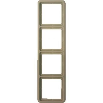 JUNG afdekraam 4-voudig - CD500 goud brons (CD 584 GB)