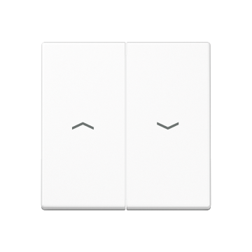 JUNG A500 jaloezieschakelaar 2-delig met pijlsymbolen alpin wit