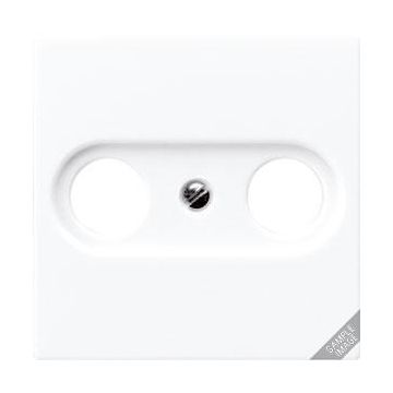 JUNG afdekking voor coax - AS500 crème wit antibacterieel (ABA561PLTV)