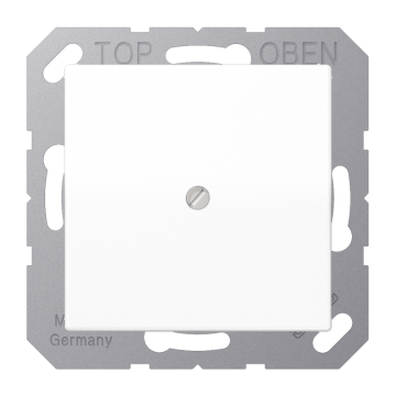 JUNG centraalplaat met kabeldoorvoer AS500 alpin wit (AS590AWW)