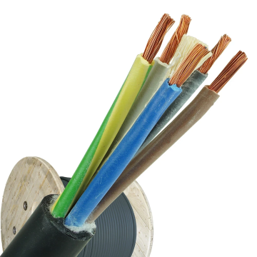 Neopreen kabel H07RN-F 5x2.5mm² per haspel 500 meter