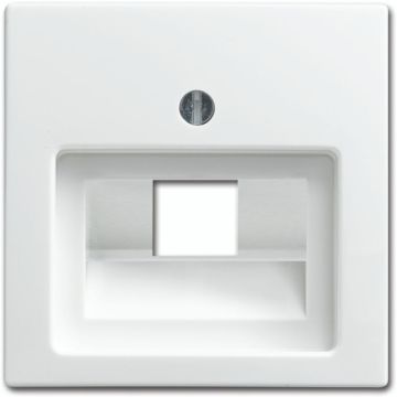 ABB Busch-Jaeger centraalplaat voor datadoos 1 x RJ45 - Busch-balance SI alpin wit (1803-914)