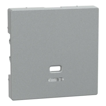 Merten by Schneider Electric bedieningswip trekschakelaar met controlevenster - Systeem-M aluminium (MEG3380-0460)