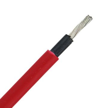 Solar kabel H1Z2Z2-K 6mm² rood per rol 100 meter