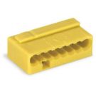 Wago micro lasklem 8-voudig 0,6-0,8mm² geel per 50 stuks (243-508)