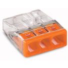 Wago lasklem 3-voudig 0,5-2,5mm2 oranje per 100 stuks (2273-203)