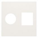 Niko afwerking voor combinatie coax met RJ45 - Original White (101-65702)