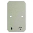 Hager Berker opbouw bodemplaat montageplaat tweevoudig t.b.v. dubbele wandcontactdoos  - crème wit (105340)