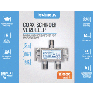 Technetix Splitter wandmontage 2x f-male