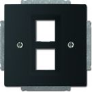 ABB Busch-Jaeger cpl 2 x MJ 216000-2/216005-4 f-matzwart (2561-02-885)