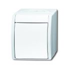 ABB Busch-Jaeger Busch-Jaeger Ocean IP44 opbouw schakelaar 2-polig 10A 250V - alpin wit (2601/2 W-54)