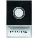 HONEYWELL beldrukker met naamkader 60x40 mm - Friedland zwart (D723)