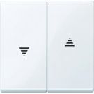 Merten by Schneider Electric systeem M seriewip jaloezie met pijlen actiefwit
