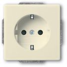 ABB Busch-Jaeger stopcontact met randaarde 16A 250V - Future linear crème (2300 EUCB-82)