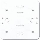 JUNG AP600 opbouw bodemplaat montageplaat 1-voudig t.b.v. wandcontactdozen - alpin wit (328 WW)