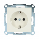 Merten by Schneider Electric SCHUKO wandcontactdoos systeem M met kinderbeveiliging - polarwit (MTN2300-0319)