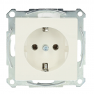 Schneider Electric systeem M wandcontactdoos met randaarde - polarwit (MTN2301-0319)