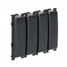 ABB Installatiedozen en -kasten Afdekprofiel 1 set van 4 modules (2015.030 afdekprofiel)