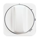 ABB Busch-Jaeger 2542 DR/01-214 centraalplaat voor 3-standen schakelaar wit (2542 DR/01-214)