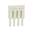 Wago kambrug 4-voudig 18A rastermaat 4,2 mm grijs (2001-404)