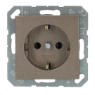 JUNG stopcontact met randaarde - A500 mokka (A 1520 N MO)