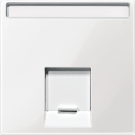 Merten by Schneider Electric systeem M centraalplaat voor RJ45 1-voudig - polarwit (MTN469819)
