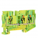 Phoenix Contact twin rijgklem met push-in aansluiting 6 mm² - groen/geel (PT 6-TWIN-PE)