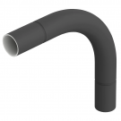 OBO bocht installatiebuis 16mm zonder schroefdraad - diepzwart (SBN16 SW)