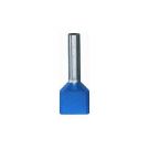 SOLAR twin adereindhuls geïsoleerd 2x2.5mm2 hulslengte 10mm blauw - per 100 stuks (1505165)