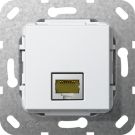 Gira basiselement MJ RJ45 Cat 6A 10 Gbit zuiver wit (569603)