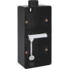 Niko tweevoudige verticale opbouwdoos leeg met 1x M20 ingang - Hydro zwart (761-84201)