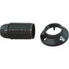 Kopp lamphouder E14 met 2 ringen zwart (212515002)